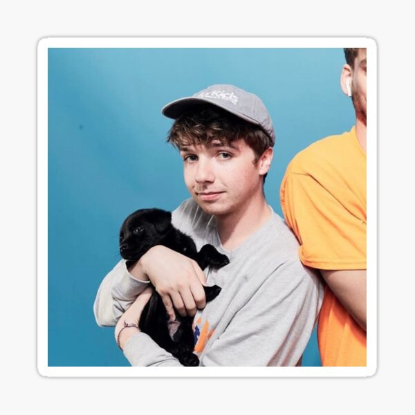 Karl holding puppy  Sticker