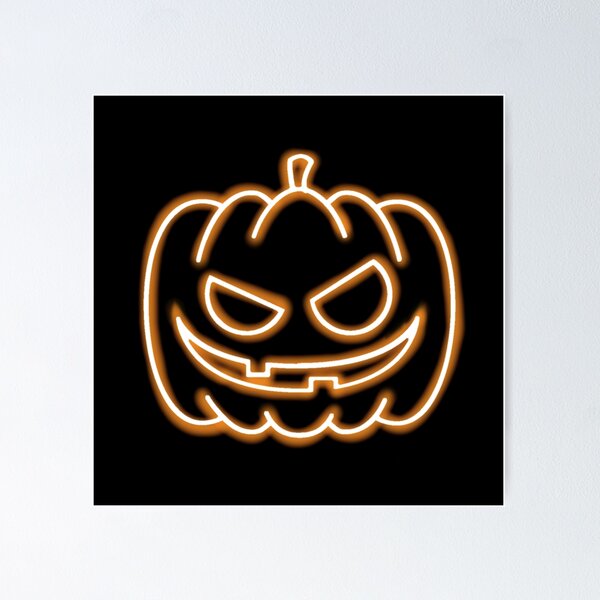 Item preview, Halloween pumpkin neon designed and sold by HappyPrints ⭐⭐⭐⭐⭐.