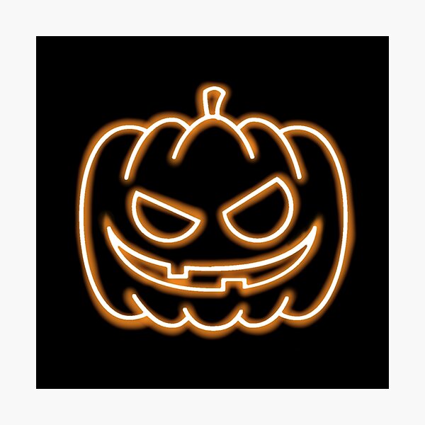Item preview, Halloween pumpkin neon designed and sold by HappyPrints ⭐⭐⭐⭐⭐.