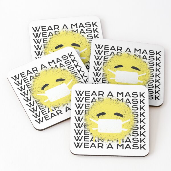 Item preview, Mask Emoji COVID Wear a Mask designed and sold by artFromPi.
