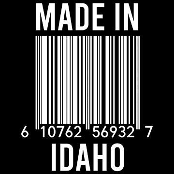 Artwork thumbnail, Made In Idaho by RandomStuffShop