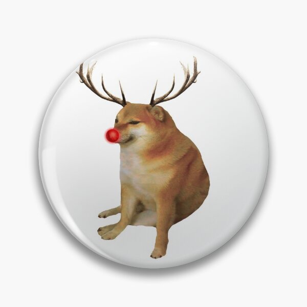 Item preview, Rudolph the Red Nose Cheems designed and sold by SciathDe.