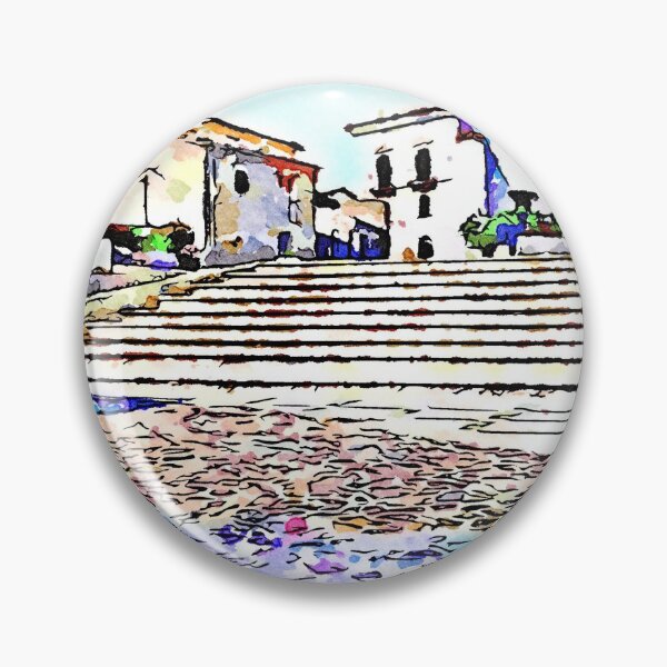 Item preview, Borrello: stair with buildings designed and sold by Giuseppe Cocco.