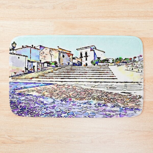 Item preview, Borrello: stair with buildings designed and sold by Giuseppe Cocco.