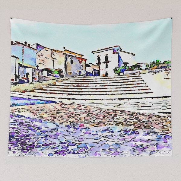 Item preview, Borrello: stair with buildings designed and sold by Giuseppe Cocco.