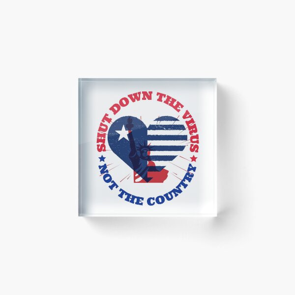 Item preview, Shut Down The Virus Not The Country designed and sold by Eva-Success.