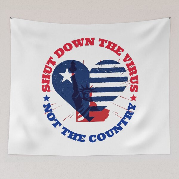 Item preview, Shut Down The Virus Not The Country designed and sold by Eva-Success.