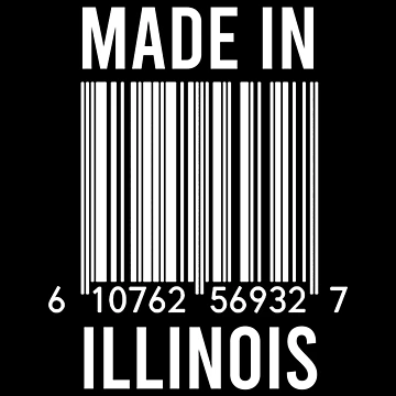Artwork thumbnail, Made In Illinois by RandomStuffShop