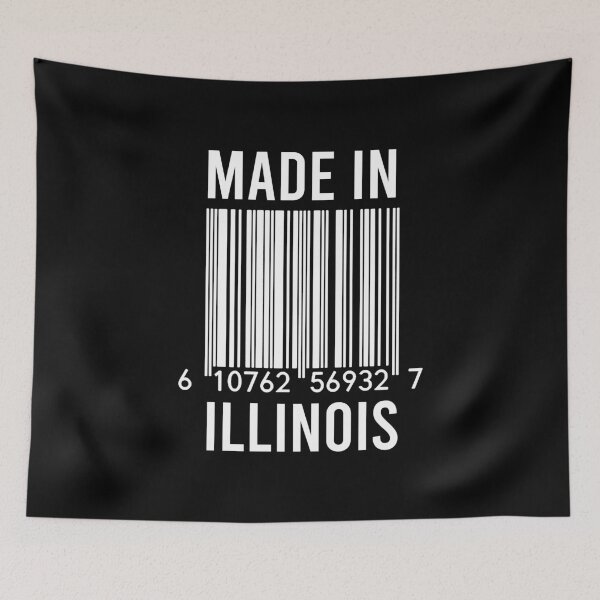 Aperçu de l'œuvre Fabriqué en Illinois créée et vendue par RandomStuffShop.