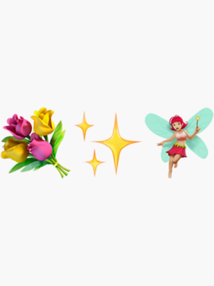 "Tiktok fairy emojis" Sticker for Sale by Musicnthingz Redbubble
