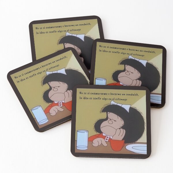 Item preview, Funny Love Quotes in Spanish With Mafalda designed and sold by Elena's Shop.