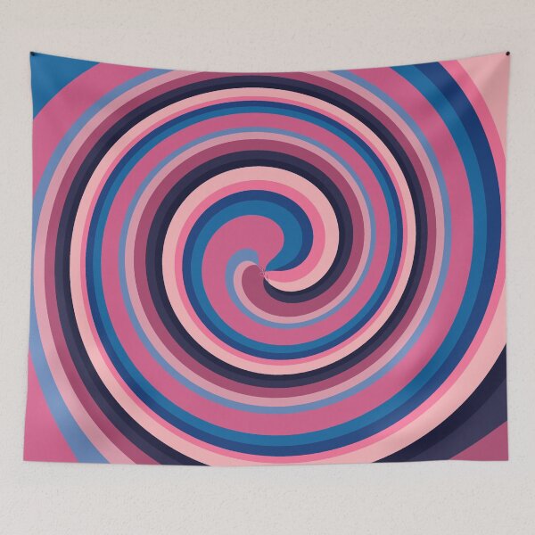 Item preview, trippy hippy tie dye - swirl pattern - Blue Pink designed and sold by mydoodlesateme.