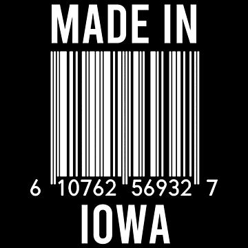 Artwork thumbnail, Made In Iowa by RandomStuffShop