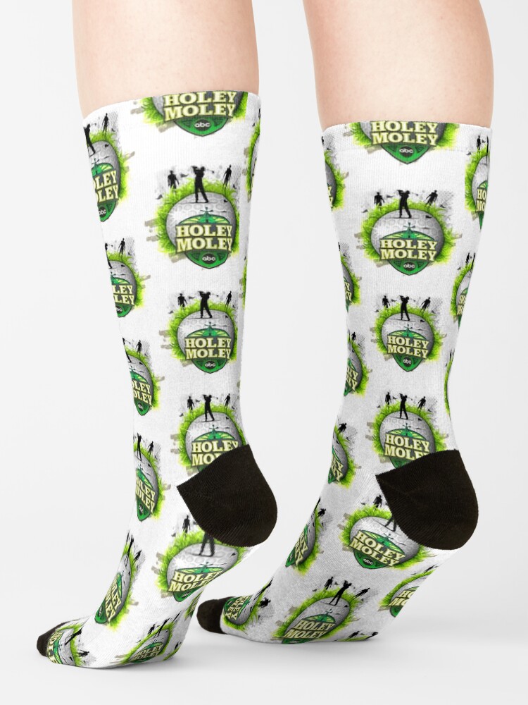 "holey moley golf sport" Socks by OrionBlue Redbubble