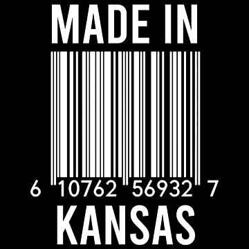 Artwork thumbnail, Made In Kansas by RandomStuffShop