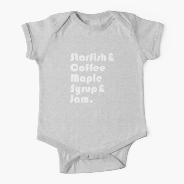 Starfish & Coffee Maple Syrup & Jam | 90s The Revolution  Short Sleeve Baby One-Piece