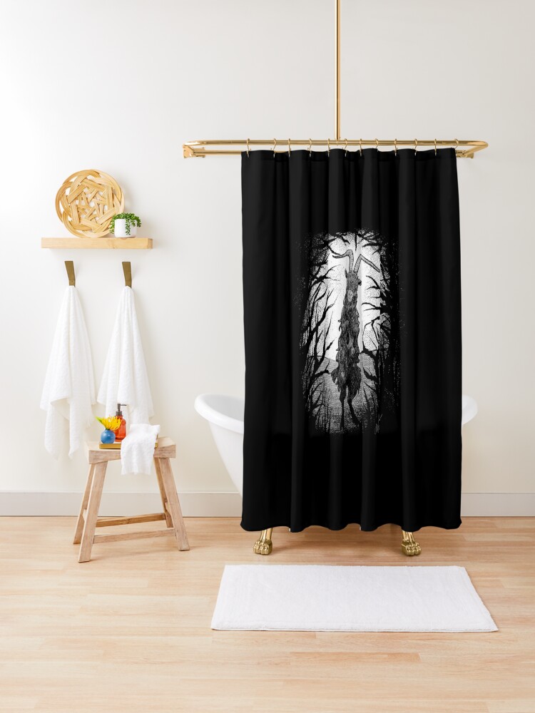 Gypsy Witch Predicts Crystal Ball Fabric Shower Curtain Set for Bathroom Decor 