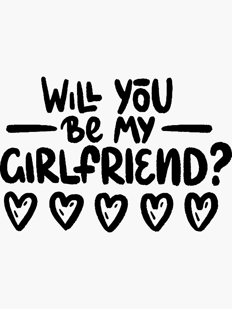 Will You Be My Girlfriend PNG, Vector, PSD, and Clipart With