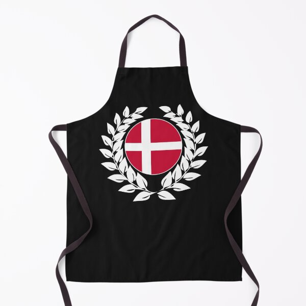 Item preview, Denmark Danish flag ensign laurel wreath designed and sold by GeogDesigns.