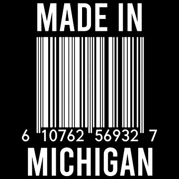 Artwork thumbnail, Made In Michigan by RandomStuffShop