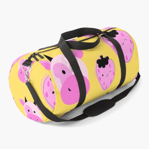 Item preview, Pink Strawberry Cow on yellow designed and sold by pumpqin.