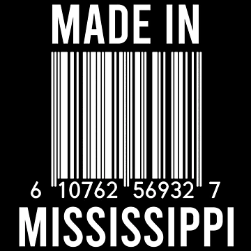 Artwork thumbnail, Made In Mississippi by RandomStuffShop