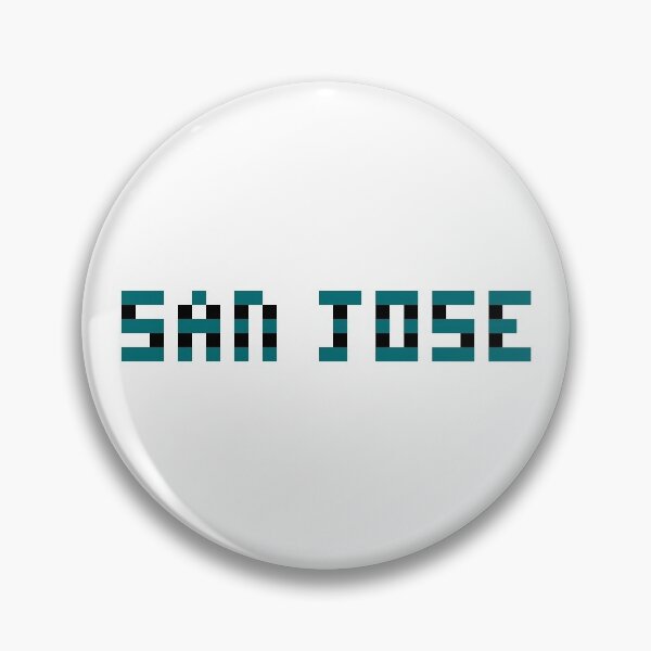 Item preview, Pixel NHL San Jose in Away Colors designed and sold by gkillerb.