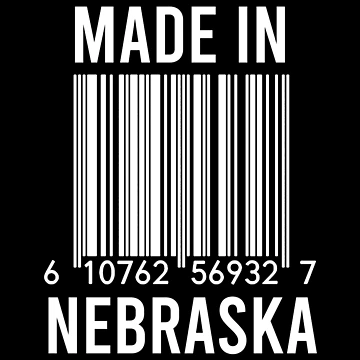 Artwork thumbnail, Made In Nebraska by RandomStuffShop