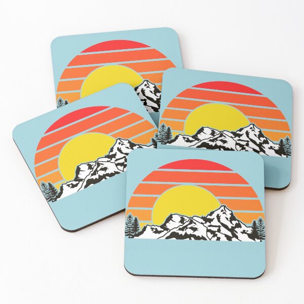 Item preview, Retro Mountain Sunset designed and sold by ashleycmather.