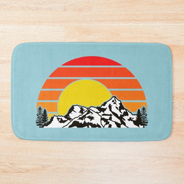 Item preview, Retro Mountain Sunset designed and sold by ashleycmather.