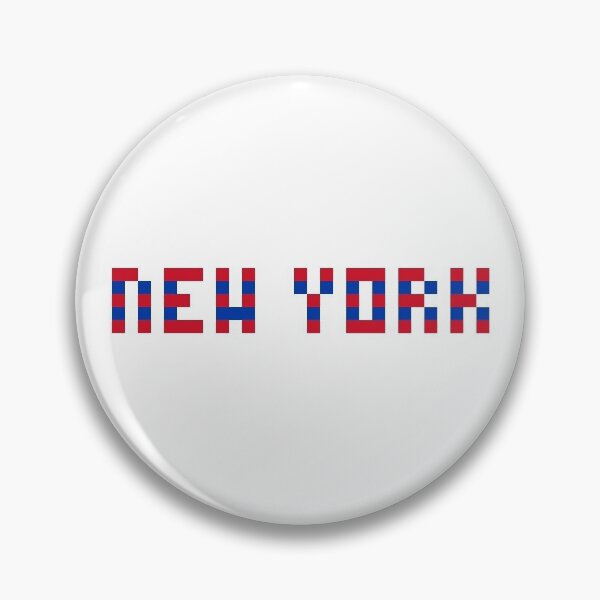 Item preview, Pixel NHL New York in Away Colors (Red Blue) designed and sold by gkillerb.