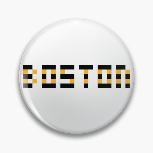 Item preview, Pixel NHL Boston in Away Colors (Black Gold) designed and sold by gkillerb.