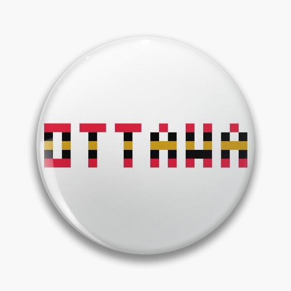 Item preview, Pixel NHL Ottawa in Away Colors designed and sold by gkillerb.