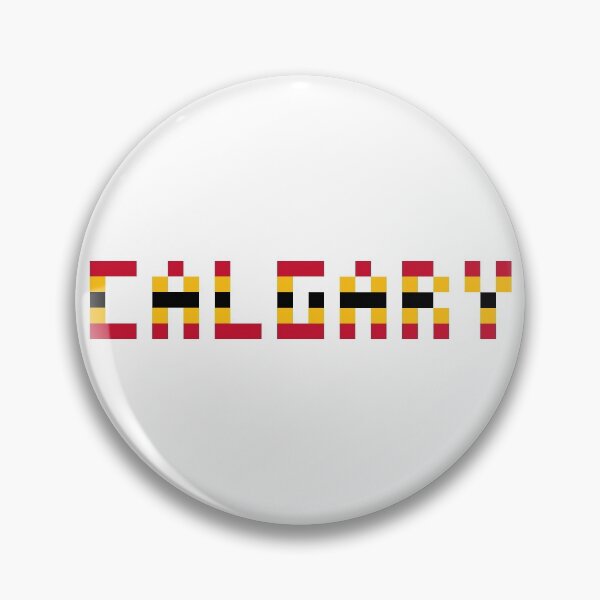 Item preview, Pixel NHL Calgary in Away Colors designed and sold by gkillerb.