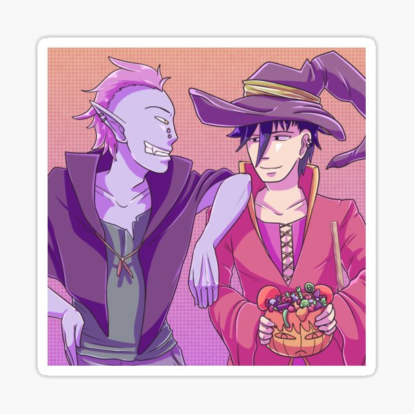 Aknez & Erwin Happy Halloween Sticker