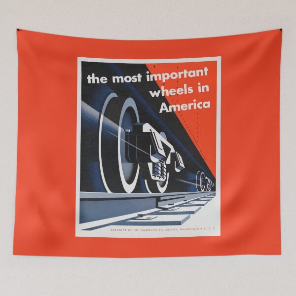 Item preview, The Most Important Wheels In America - American Railroad - Joseph Binder 1952 designed and sold by warishellstore.