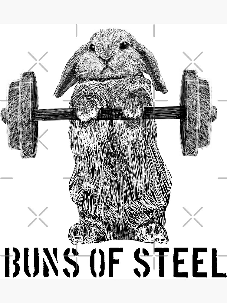Thumbnail 3 of 3, Magnet, Buns of Steel (Light) designed and sold by the950.