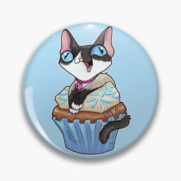 Item preview, Siamese kitten cupcake designed and sold by ArtOfBianca.