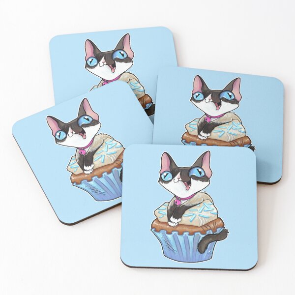 Item preview, Siamese kitten cupcake designed and sold by ArtOfBianca.