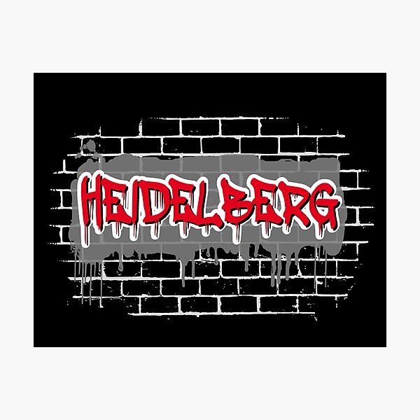 Item preview, Heidelberg urban graffiti designed and sold by GeogDesigns.