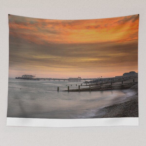 Item preview, Worthing Beach Sunset designed and sold by LenBrook.