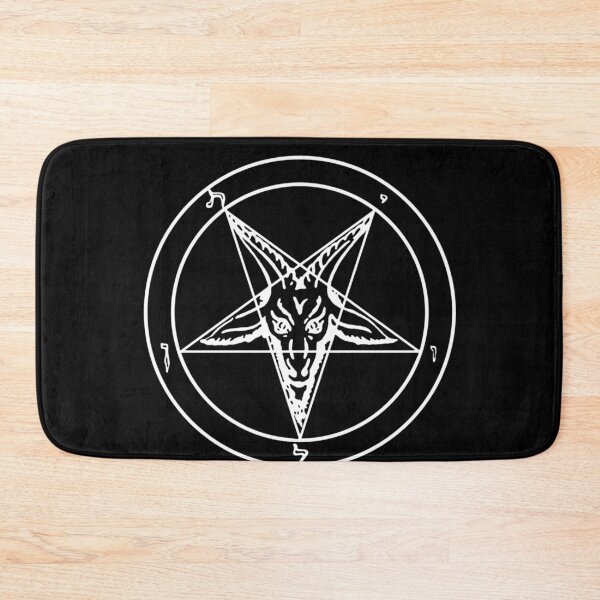 Item preview, Pentagram Baphomet Sigil Occult Satanic Goat Head Devil 666 designed and sold by enjoytheshirt.