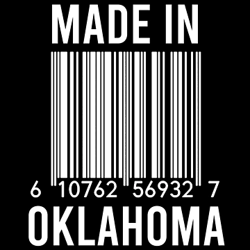 Artwork thumbnail, Made In Oklahoma by RandomStuffShop