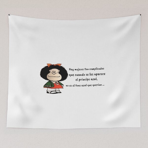 Artikelvorschau, Spanische Zitate und Mafalda-Comics entworfen und verkauft von Elena's Shop.