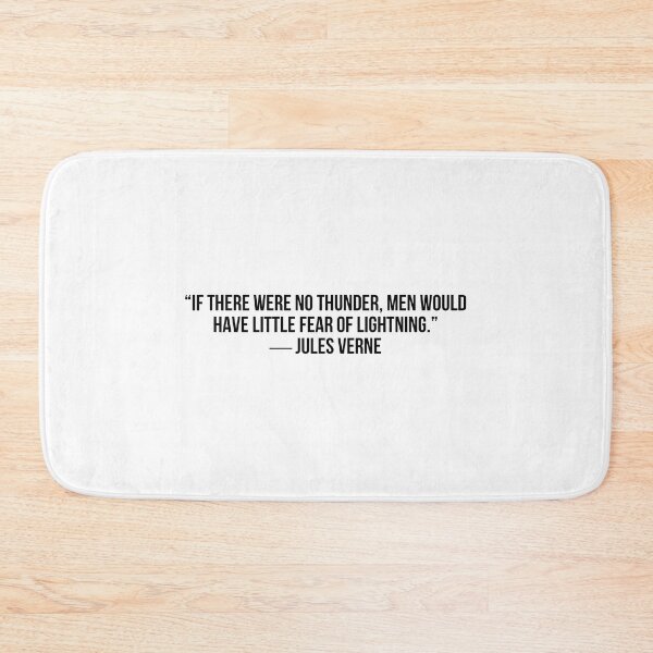 Item preview, J. VERNE   # FEAR designed and sold by LiteraryQuotes.