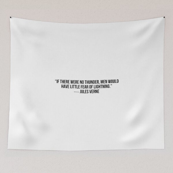 Item preview, J. VERNE   # FEAR designed and sold by LiteraryQuotes.