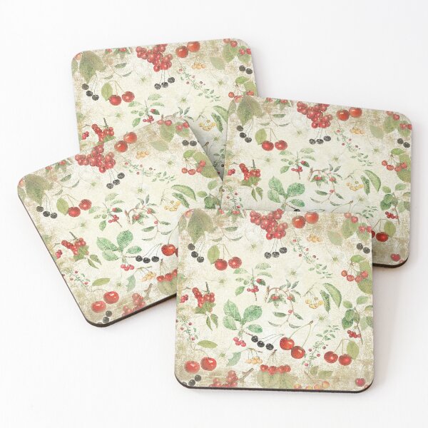 Item preview, Cherries On Distressed Vintage Background designed and sold by IZiets.