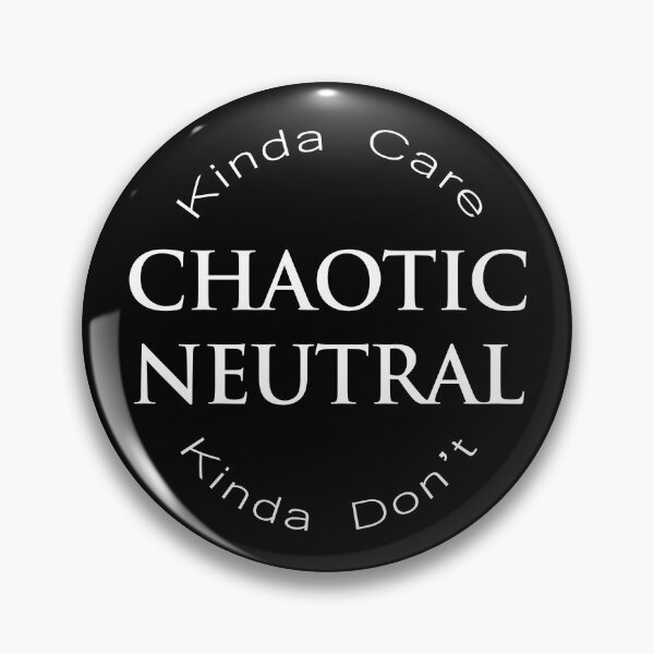 Item preview, Chaotic Neutral Alignment Kinda Care Kinda Don't Funny Quotes Relaxed Fit T-Shirt designed and sold by SlickioDesigns.