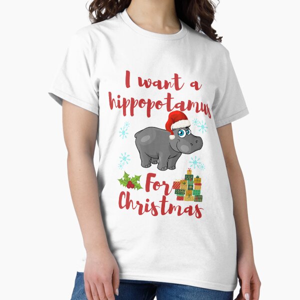 Aperçu de l'œuvre  Je veux un hippopotame pour Noël créée et vendue par Sutra-Lotus-Co.