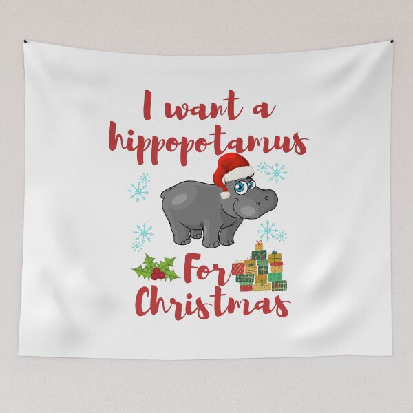Item preview,  I Want A Hippopotamus For Christmas designed and sold by Sutra-Lotus-Co.